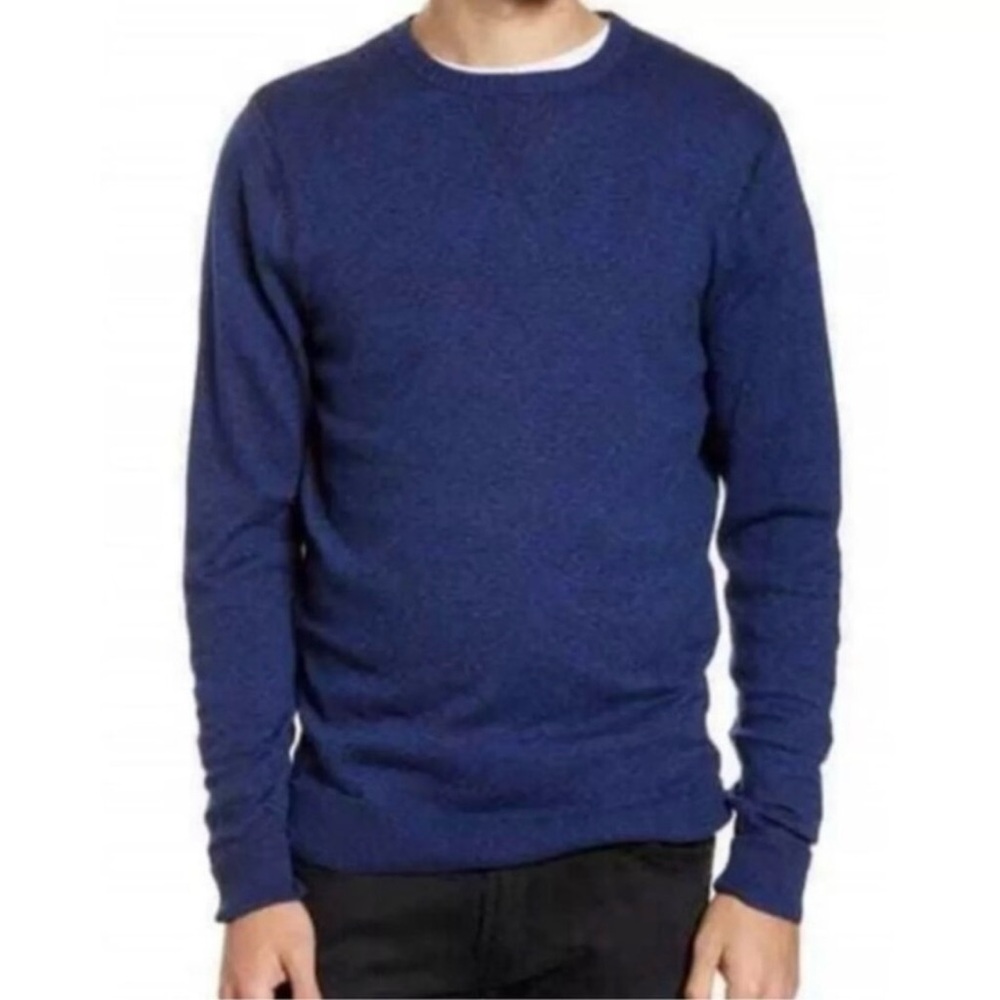 NWOT 1901 COTTON CASHMERE Crew
Nk Pullover NAVY
MEDIEVAL MARL Size 3XL